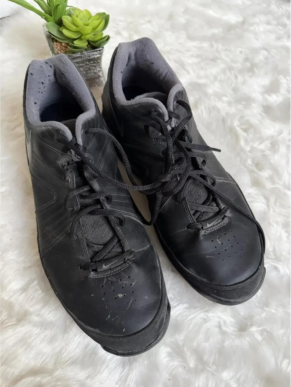 Nike Air Black Athletic Shoes Size 12